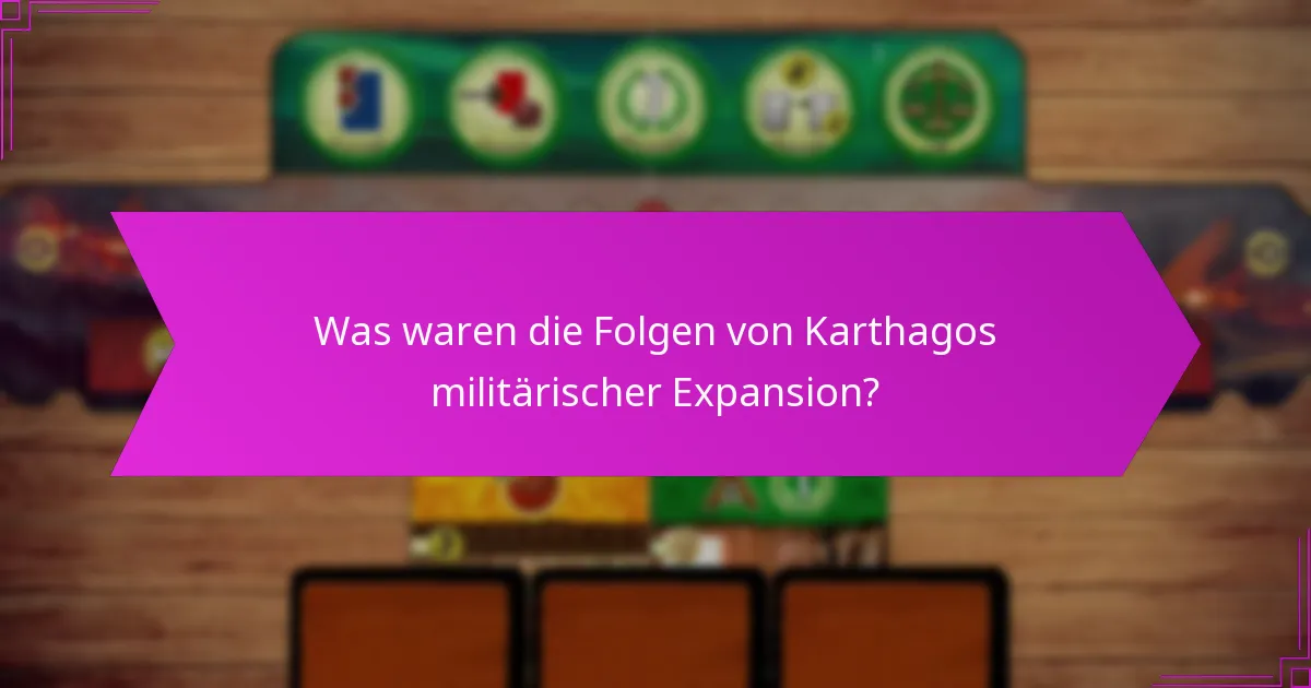 Wie etablierte Karthago strategische Allianzen?