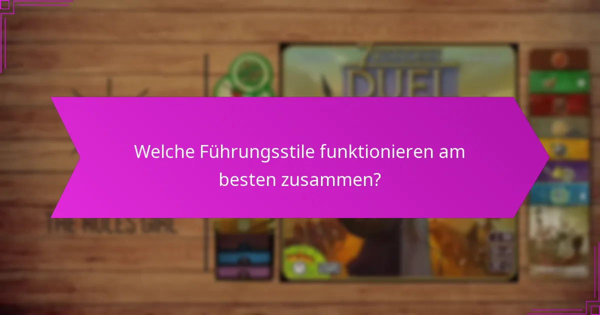 Was sind die strategischen Vorteile optimaler Führungsmischungen?