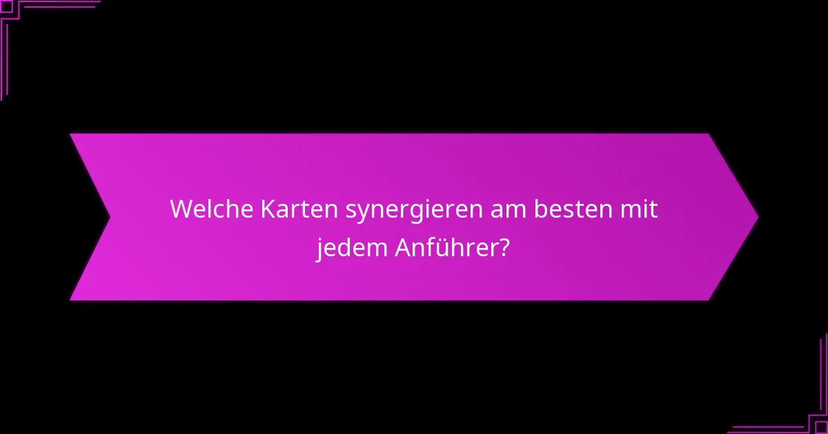 Was sind die Wettbewerbsvorteile der Verwendung von Anführern im Gameplay?